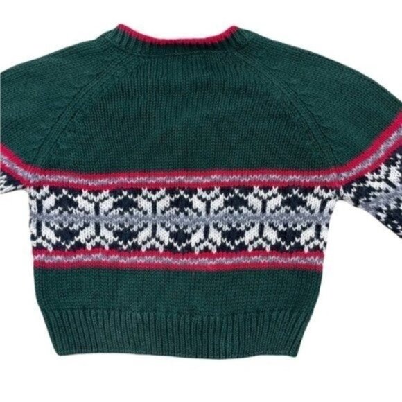Kitestrings Knit fair Isle Long Sleeve Pullover Sweater Size 2T V-neck - Picture 7 of 8